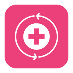 Obraz premium Recovery icon vector image. Can be used for Fitness.