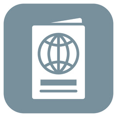 Passport icon vector image. Can be used for Airplane.