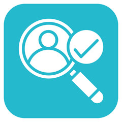 Candidate icon vector image. Can be used for Hiring Process.