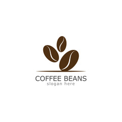 coffee beans logo icon vector illustration