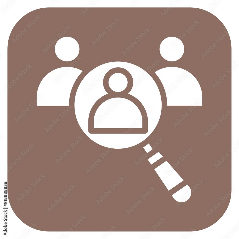 Poster selection icon vector image. can be used for hiring process.
