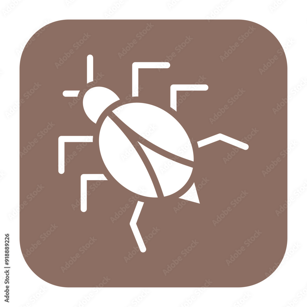 Poster bug icon vector image. can be used for software testing.