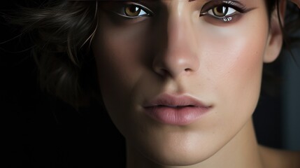 Fototapeta premium Close-up photo of a person with beautiful skin