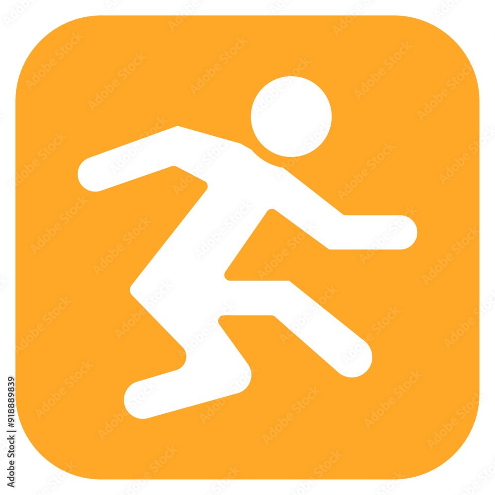 Wall mural Long Jump icon vector image. Can be used for Track and Field.