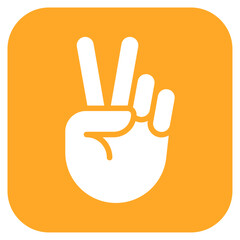 Victory Gesture icon vector image. Can be used for Track and Field.