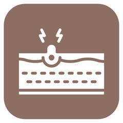 Skin Sensation icon vector image. Can be used for Skin Burns.