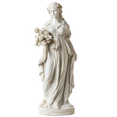 Obraz premium A marble statue isolated on transparent background