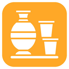 Ceramic icon vector image. Can be used for Raw Metrial.