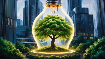 Arbre écologie énergie verte futur IA 8