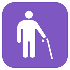 Ageism icon vector image. Can be used for Bullying in Society.