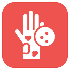 Obraz premium Rash icon vector image. Can be used for Allergy Symptoms.