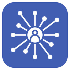 Network icon vector image. Can be used for Social Relationship.