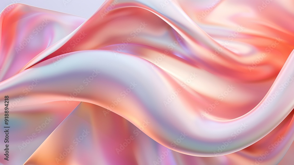 Poster 3d minimal wallpaper with abstract fluid shapes and gradients