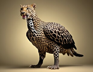 Obraz premium Hybrid animal between leopard and dodo.