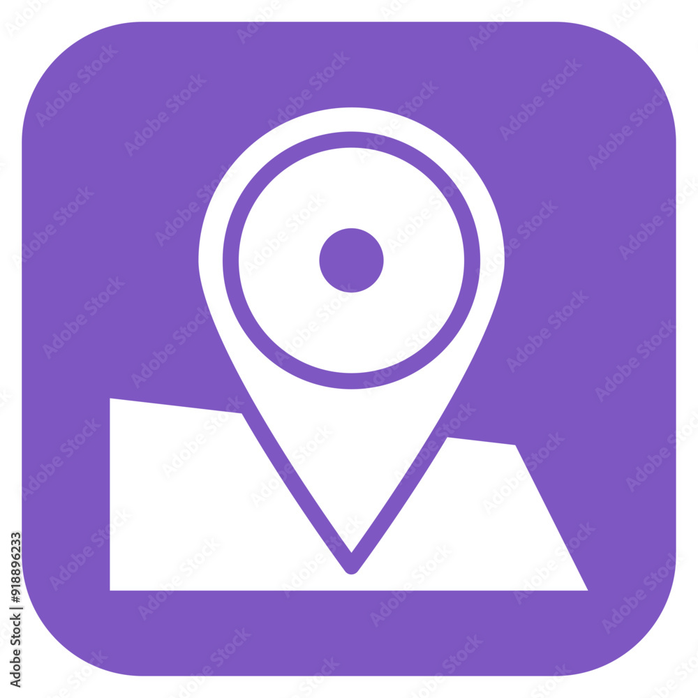 Poster Location icon vector image. Can be used for Data Science.