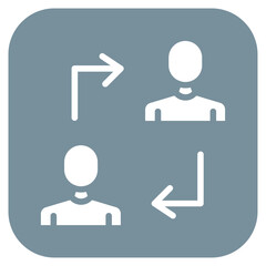 Transfer icon vector image. Can be used for Data Science.