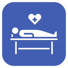 Postoperative Care icon vector image. Can be used for Plastic and Cosmetic Surgery.