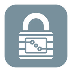 Electronic lock icon vector image. Can be used for Locksmith.