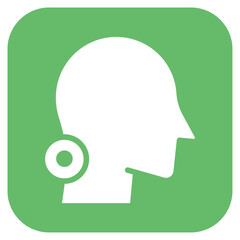 Whiplash icon vector image. Can be used for Body Ache.