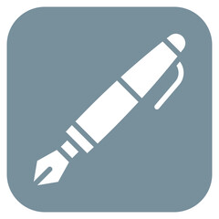 Calligraphy Pen icon vector image. Can be used for Crafting.