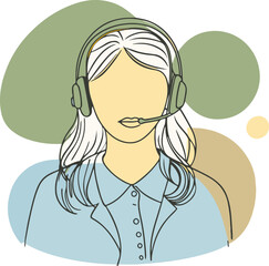 girl with headphones