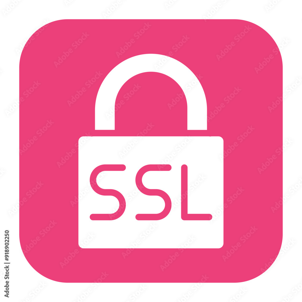 Poster secure socket icon vector image. can be used for information security.