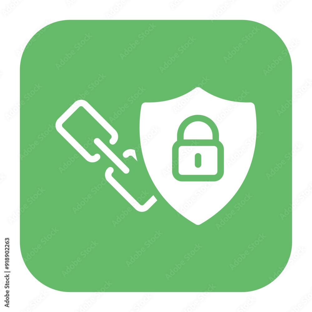 Poster secure link icon vector image. can be used for information security.