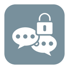 Secure communication icon vector image. Can be used for Information Security.