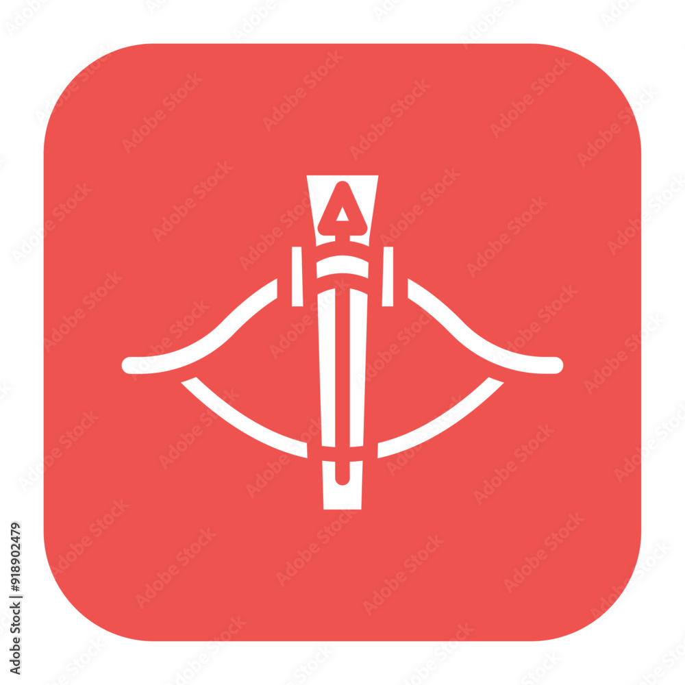 Poster crossbow icon vector image. can be used for mining and crafting.