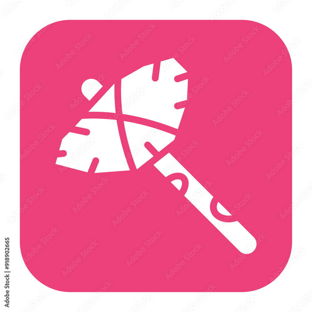 Poster stone hammer icon vector image. can be used for mining and crafting.
