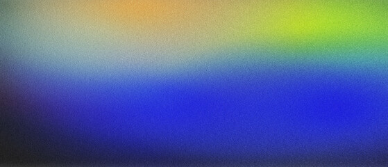 Abstract Multicolor Gradient Banner with Grainy Texture and Noise for Background Design