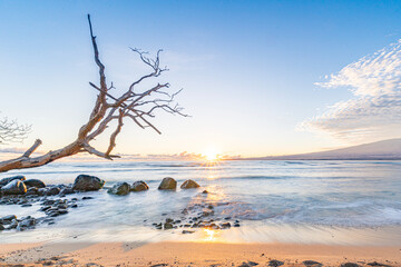 Golden Sunrise at Waikapu Beach, Maui
