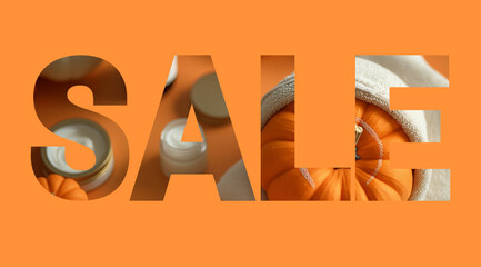 The concept of Halloween discounts, created with the help of generative AI technology.