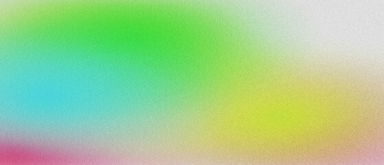 Blurred Colors and Grainy Texture in Multicolor Gradient for Banner Design