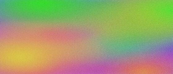 Grainy Multicolor Gradient with Blurred Noise Texture for Abstract Banner