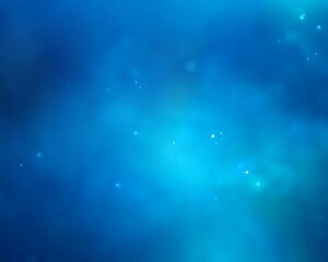 Ethereal layers of flowing blue waves create a mesmerizing, abstract image, conveying a sense of calm, depth