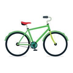 Fototapeta premium bicycle isolated on white background