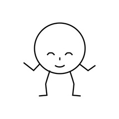 circle geometric shape character line icon vector. circle geometric shape character sign. isolated contour symbol black illustration