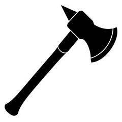 Axe silhouette vector on a  white background