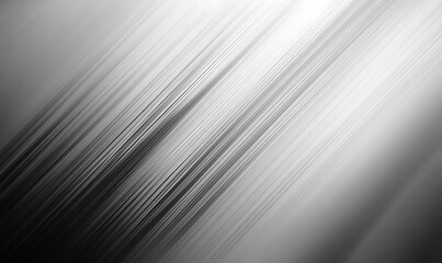 Abstract gray gradient light  lines in black and white. Metallic, shiny, and textured.