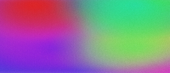 Fototapeta premium Abstract Banner with Multicolor Gradient, Grainy Texture, and Blurred Noise