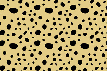 Small dash pattern. Seamless minimal dash pattern, small elements on yellow background.