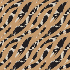 Neutral Colour Abstract Brush Strokes Seamless Pattern Design © Siu-Hong Mok