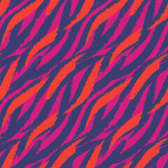 Colourful Abstract Brush Strokes Seamless Pattern Design