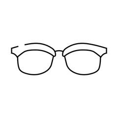 Fototapeta premium medical glasses frame line icon vector. medical glasses frame sign. isolated contour symbol black illustration