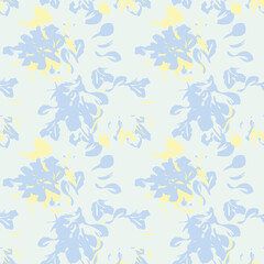 Pastel Abstract Floral Seamless Pattern Design