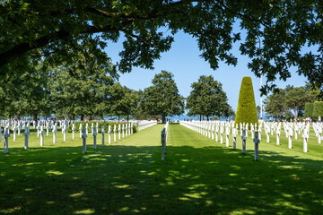 Amerikanischer Soldatenfriedhof Colleville-sur-Mer Normandie Frankreich