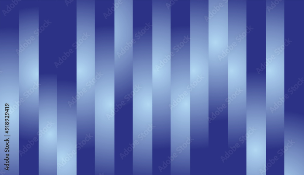 Poster composition of lines and geometric shapes with blue gradations as a background design for visual art