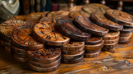 Handcrafted DIY wooden coasters
