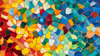 colorful mosaic, animated, minimalist, image, modern, abstract background